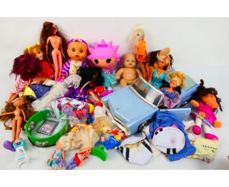 Bratz - Mattel - Barbie - Ty Beanie - A collection of soft toys and dolls including Ty Beanies Pretty Patti and Dora, several