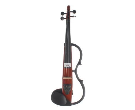 Yamaha SV-120 electric violin, with manual, case 
