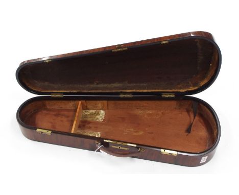 Rosewood viola case by and inscribed either side of the lock W.E. Hill &amp; Sons, Violin Makers, 140 New Bond St, London (in