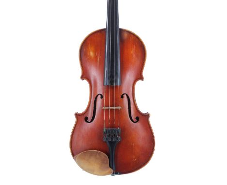 Good English violin by and labelled William Robinson, Plumstead, London, A.D. 1943 no. 370; also bearing the maker's initials