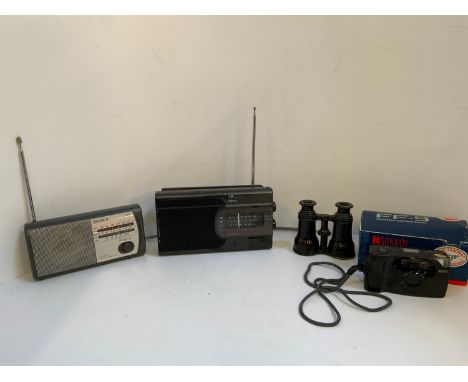 Portable Radios, Binoculars and Ricoh Camera 