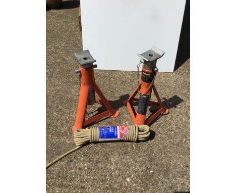 Halfords Axle Stands and Sash Cord 