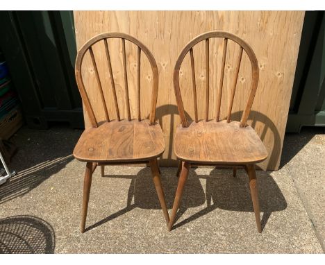 2x Stick Back Chairs - Possibly Ercol