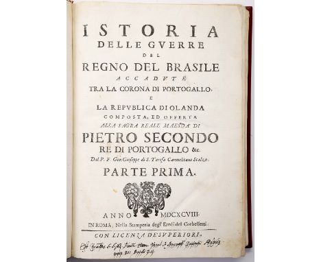SANTA TERESA, Frei João José de, O.C.D.- ISTORIA | DELLE GVERRE | DEL | REGNO DEL BRASILE | ACCADVTE | TRA LA CORONA DI PORTO