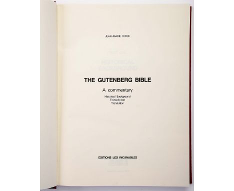 BIBLIA SACRA. [Bíblia de Gutenberg = The Gutenberg Bible.- Edição fac-similada = Facsmile edition].- Paris: Edition Les Incun