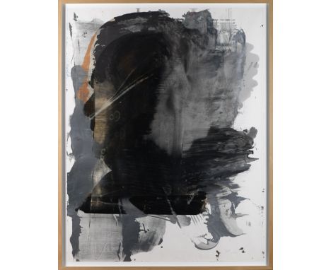 PEDRO CABRITA REIS - NASC. 1956, "Self-portrait" (from the series "Great self-portraits"), mixed technique on paper, signed a