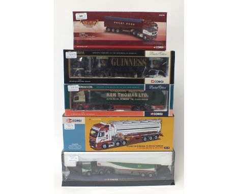 A group of five boxed Corgi Limited Edition vehicles, to include a Man Tipper in the livery of Cawley Brothers, a Leyland in 