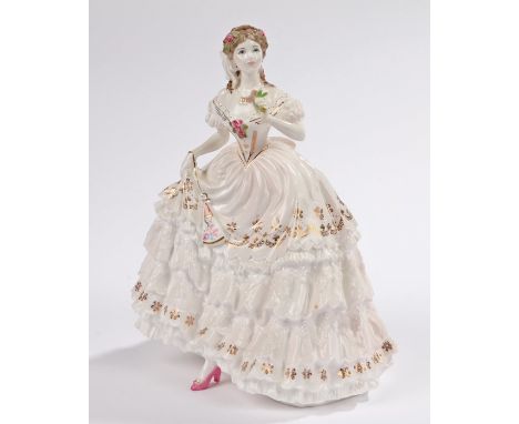 Royal Worcester figurine, 'The Fairest Rose', No. 11973, with a certificate of authenticity 