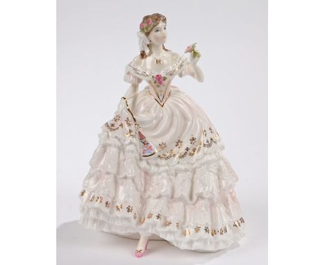 Royal Worcester Collection figurine - 'The Fairest Rose', inspired by the romance of the Victorian Era, No. 10,864/12,500, wi