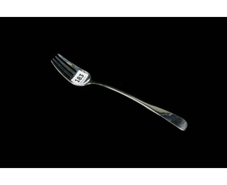 LARGE SILVER SERVING FORK.  100 GRAMS.  11' LONG.  LONDON GEORGE IV 1820/21.