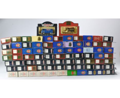 A collection of 77 boxed Lledo Day's Gone / Vanguards, promotional vans, vintage vehicles etc. Mostly ex-shop and unpunched. 