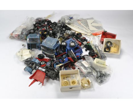 Truck Modeller Scrap Yard comprising large amount of components and parts attributable to various Truck Model Kits in additio