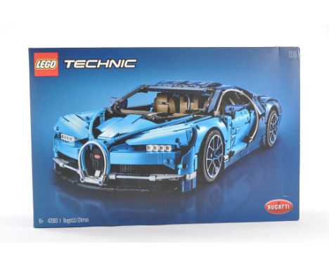 Lego Technic comprising Set No. 42083 Bugatti Chiron. Used but complete. 
