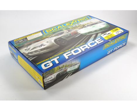 Scalextric Slot Car Set comprising GT Force. Contents sealed. 