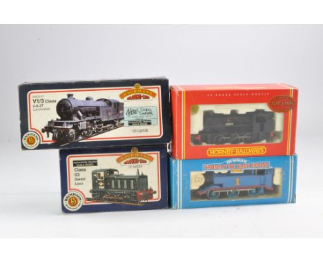 Model Railway comprising four assorted locomotives including Bachmann Class 03 Diesel, Hornby Thomas the Tank Engine, R351, H