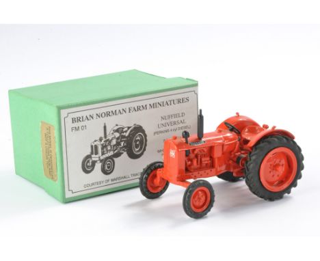 Brian Norman 1/32 farm model issue comprising Nuffield Universal Tractor. Looks to be without fault, hence excellent with ori