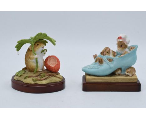 A pair of boxed Border Fine Arts Studio Friends of Peter Rabbit Club figures to include Timmy Willie and Strawberry A20124 an