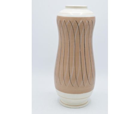 Poole Pottery Freeform peanut vase in the 'PRB' pattern shape 701, H 33cm  In good condition with no obvious damage or restor