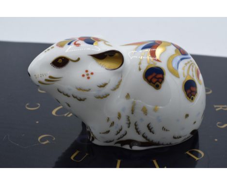 Boxed Royal Crown Derby paperweight Bank Vole. First quality with stopper.  In good condition with no obvious damage or resto