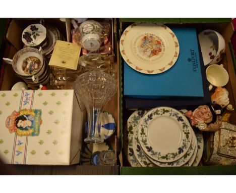 A good collection of items to include Sadler teapot, Doulton small character jug, glass ware, tea ware, dinner ware etc (Qty)