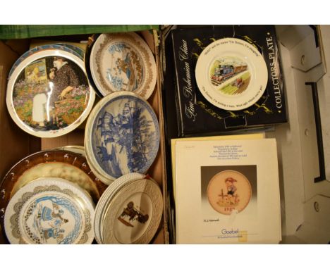 A large collection of collectors wall plates to include Wedgwood, Goebel and many others (Qty).  Collection only. Condition i