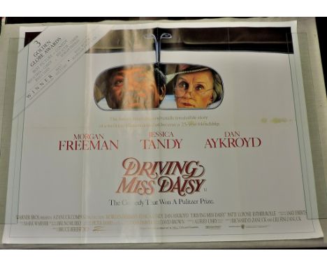 Film Poster: Driving Miss Daisy (1989, 40" x 30"). Starring Morgan Freeman, Jessica Tandy and Dan Aykroyd. Directed by Bruce 