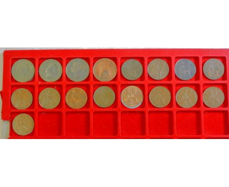 Great Britain 1826-1950 - pennies good range incl 1850 (4), (17) ticket price £140.00. Fine to GVF - stock of a long establis