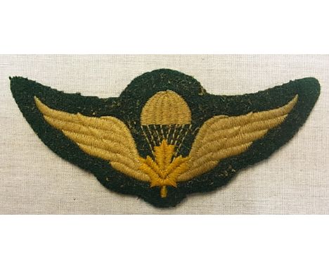 Canadian WWII Style Paratroopers Wings patch, scarce