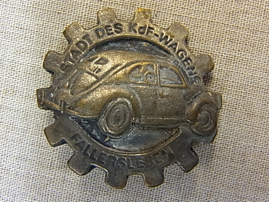 German Wwii Style Volkswagen Factory Workers Badge Stadt Des Kdf