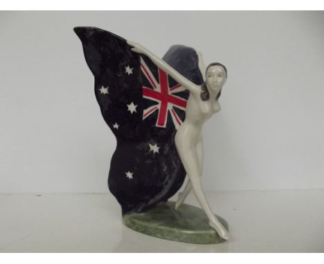 Carltonware  Butterfly girl, height 25cm