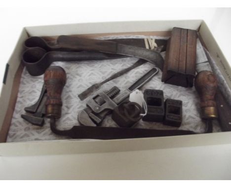 Box of vintage tools