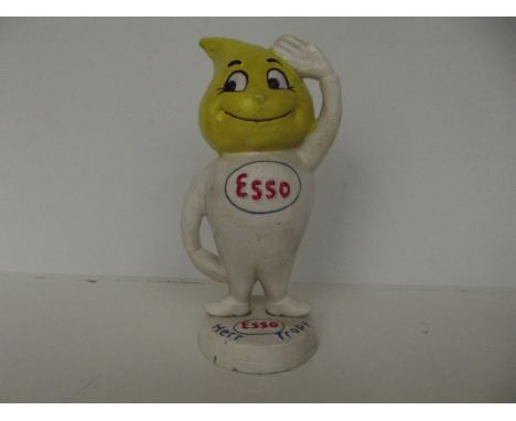Cast iron Esso man, height 25cm
