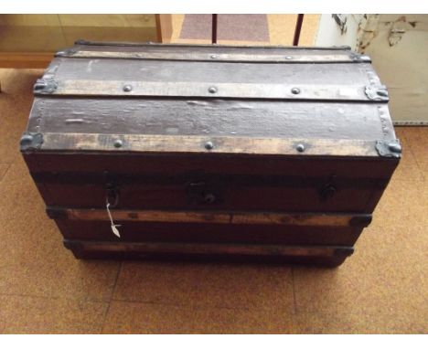 Vintage trunk and content