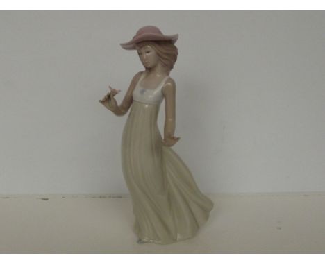 Nao figure of a lady, height 27cm