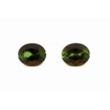 Lot 2 lose facett. Turmaline, zus. 5.25 ct, oval