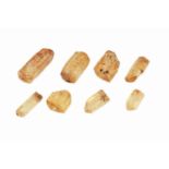 Lot 8 lose Imperial Topas Rohsteine, zus. ca. 101.64 ct,