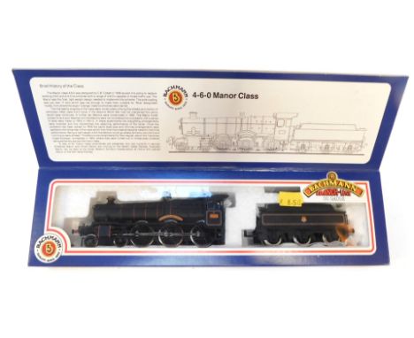 A Bachmann Branchline OO gauge Manor Class locomotive Ramsbury Manor, 4-6-0, 7829, BR lined black, 31-303, boxed. 