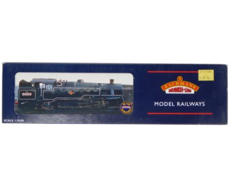 A Bachmann Branchline OO gauge British Rail Standard Class 4MT tank locomotive, 2-6-4, 80038, BR lined black late crest weath