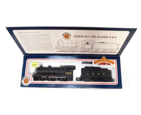 A Bachmann Branchline OO gauge Class J39 locomotive, 0-6-0, 1974, LNER lined black livery, 31-850, boxed. 