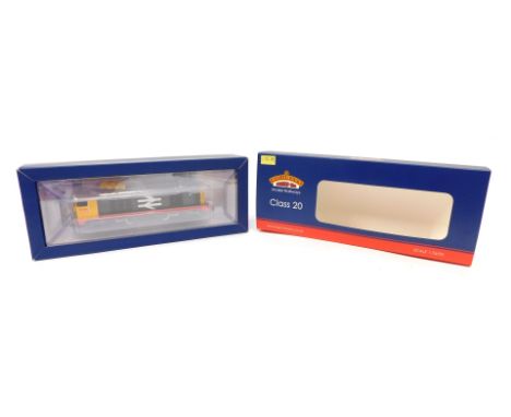 A Bachmann Branchline OO gauge Class 20 diesel locomotive, 20227, BR Rail Freight livery with red stripe, 35-357, boxed. 