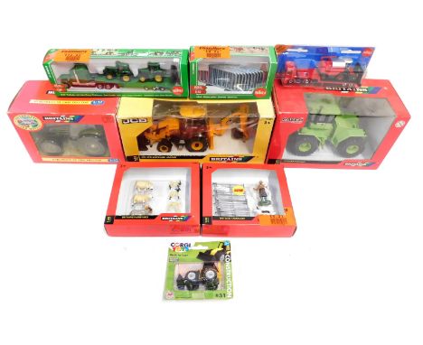 Britain's, Siku and other diecast farm machinery and scenics, including Britain's farmyard shepherd and sheepdog, Britain's f
