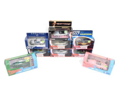 Corgi film and TV related diecast, including Lady Penelope's Fab 1, Thunderbirds Classic Thunderbird 2 and Thunderbird 4, Cor