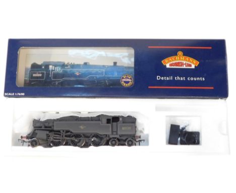 A Bachmann Branchline OO gauge locomotive, Standard Class 4MT tank, BR lined black crest, 80120, 32-354A, boxed.