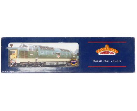 A Bachmann Branchline OO gauge Class 55 Deltic locomotive, Argyle and Sutherland, D9021, BR green livery, TMC limited edition