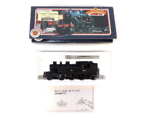 A Bachmann Branchline OO gauge Ivatt Class 2 tank locomotive, 2-6-2T, 41313, BR lined black livery, 31-452, boxed. 