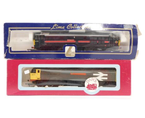 Lima and Dapol OO gauge locomotives, comprising Class 56 locomotive West Yorkshire Enterprise, 56075,BR Departmental grey liv