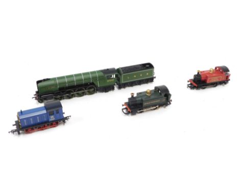 Hornby and Bachmann OO gauge locomotives, including 2-8-2 LNER class P2 locomotive Cock O' the North in LNER green, Bachmann 