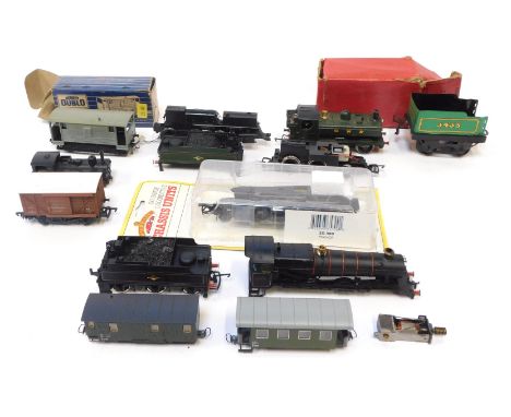 Bachmann, Hornby and other locomotive bodies and chassis units, including Hornby GWR pannier tank locomotive, Lilliput N gaug