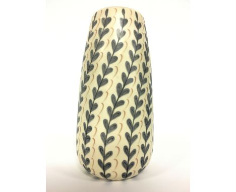 A Poole Pottery Freeform earthenware vase, shape 686, decorated in the YFP design, decorated by Gwen Haskins (9.5 inches).