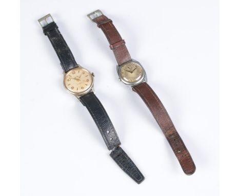 Two vintage Wrist Watches: Smith Empire (manual, width 32mm) and a gentlemen's mid-size (manual with small-seconds, width 28m
